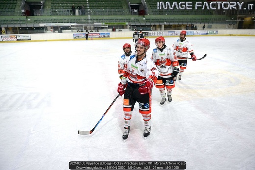 2021-02-06 Valpellice Bulldogs-Hockey Vinschgau Eisfix 7911 Moreno Antonio Rosso